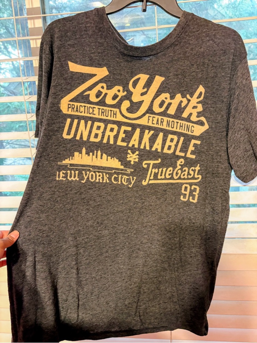 Zoo York Charcoal Gray Tee Large